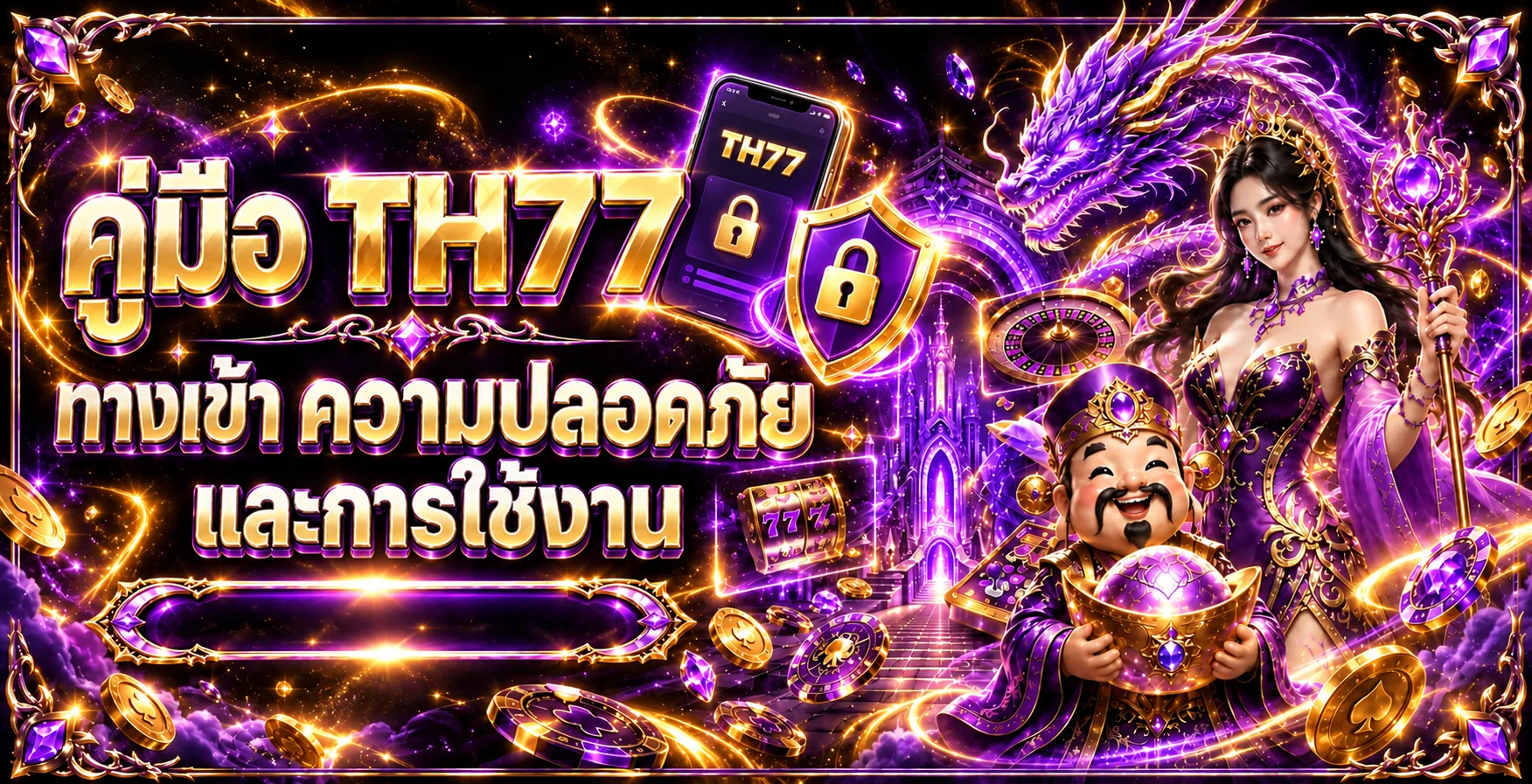 TH77 คู่มือทางเข้า ความปลอดภัย ฝากถอน และใช้งาน